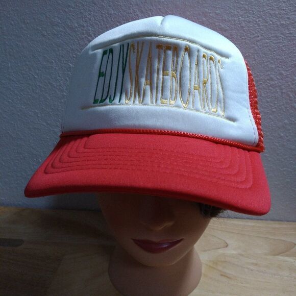 EDJy Skateboards Logo Snap Back Trucker Hat - Picture 1 of 9